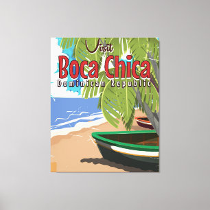 Impressão Em Tela Poster de viagens vintage Boca Chica