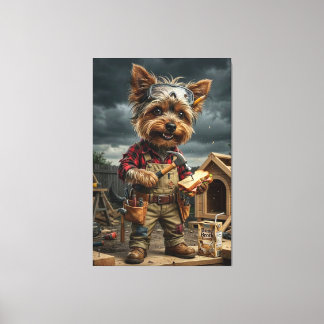 Impressão Em Tela Poster Divertido de Trabalhador da Construção York