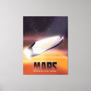 Impressão Em Tela Poster do espaço de Marte