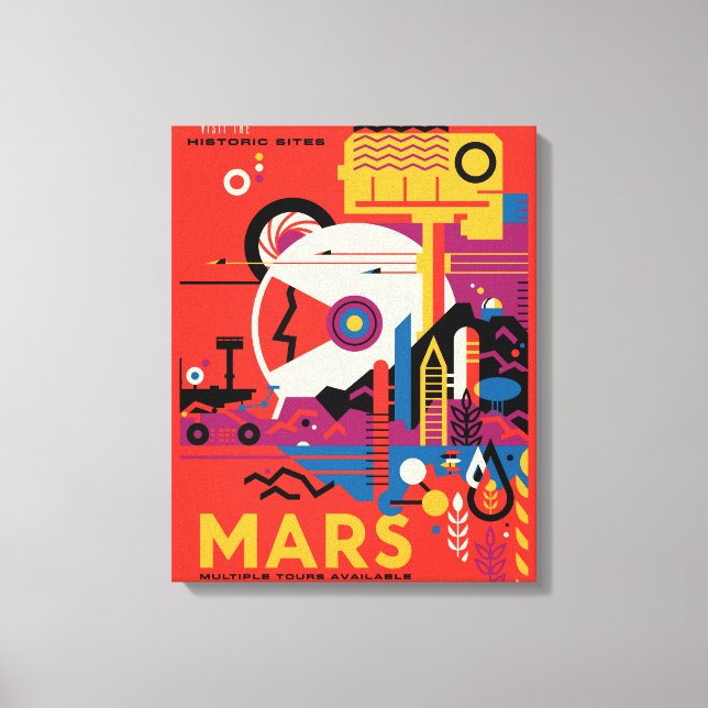 Impressão Em Tela Poster do Espaço Retroativo - Programa de Exploraç (Frente)