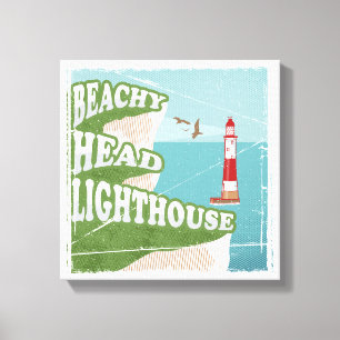 Impressão Em Tela Poster do farol da cabeça de praia