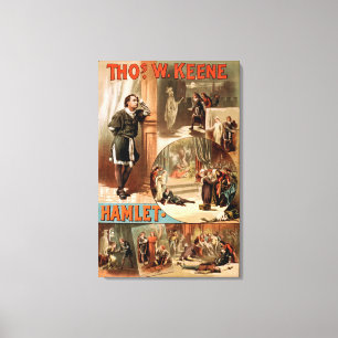 Impressão Em Tela Poster do teatro de William Shakespeare "Hamlet"