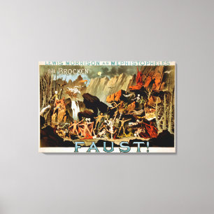 Impressão Em Tela Poster do teatro musical de Faust