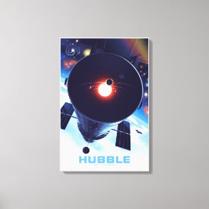 Impressão Em Tela Poster do telescópio espacial Hubble.