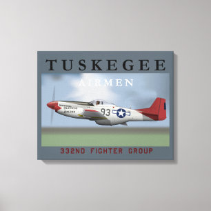 Impressão Em Tela Poster dos aviadores de Tuskegee