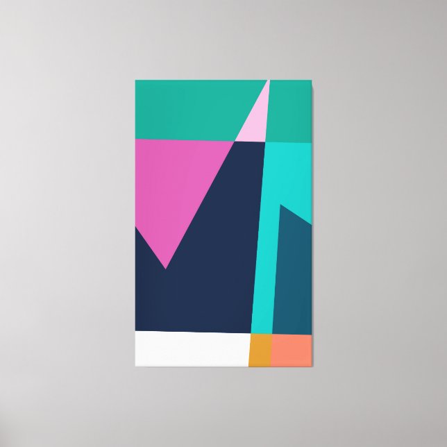 Impressão Em Tela Poster geométrica para o verão (Frente)
