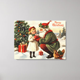 Impressão Em Tela poster natal vintage