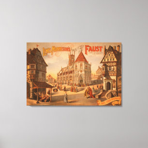 Impressão Em Tela Poster novo magnífico de Faust Nuremberg Alemanha