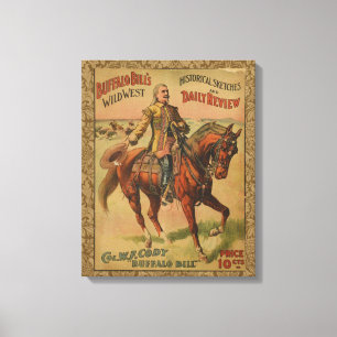 Impressão Em Tela Poster ocidental selvagem ocidental da mostra de