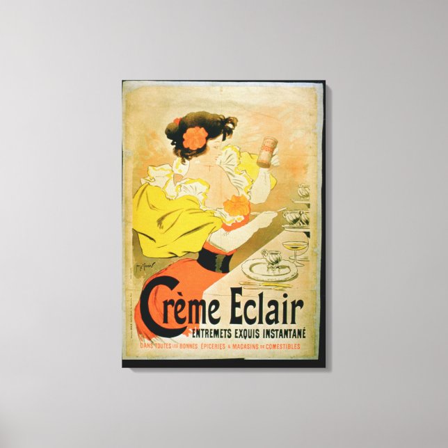 Impressão Em Tela Poster publicando 'Creme Eclair Instant Dessert' (Frente)