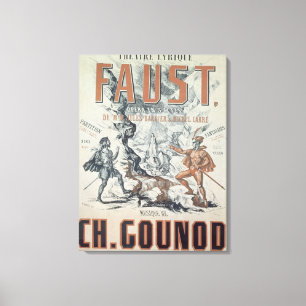 Impressão Em Tela Poster publicando "Fausto"