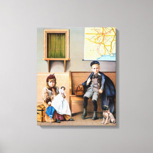 Impressão Em Tela Poster RAILROAD, 1898