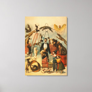 Impressão Em Tela Poster teatral treinado do ato do cão