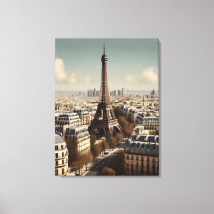 Impressão Em Tela Poster vintage de Paris