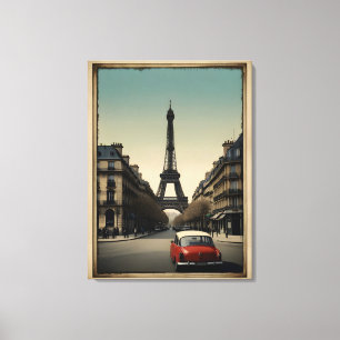 Impressão Em Tela Poster vintage de Paris