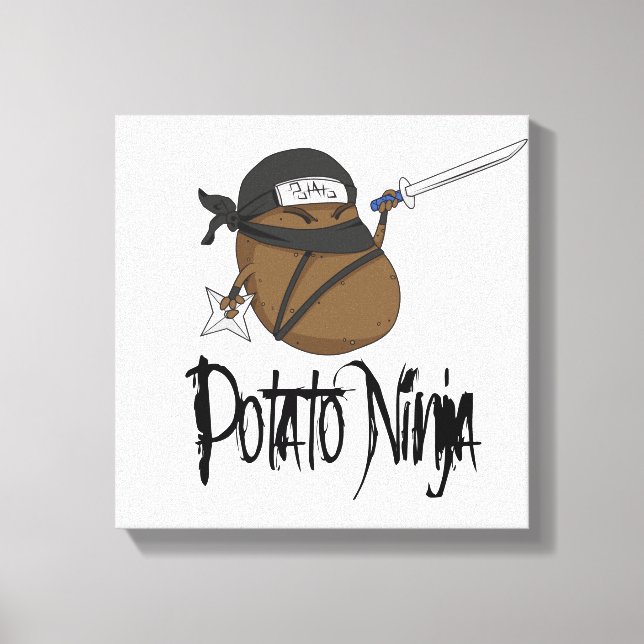 Impressão Em Tela Potato Ninja (Frente)