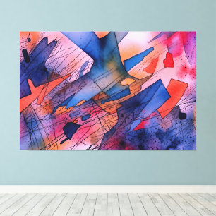 Impressão Em Tela "Potencial desencadeado" Arte Abstrato Contemporân