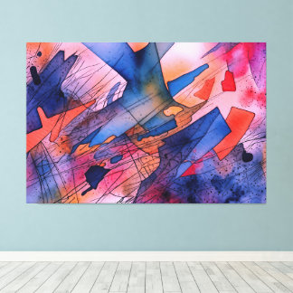 Impressão Em Tela "Potencial desencadeado" Arte Abstrato Contemporân