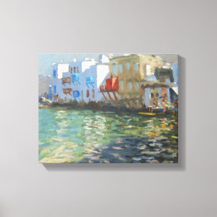 Impressão Em Tela Pouca Veneza Mykonos