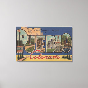 Impressão Em Tela Povoado indígeno, Colorado - grandes cenas 2 da