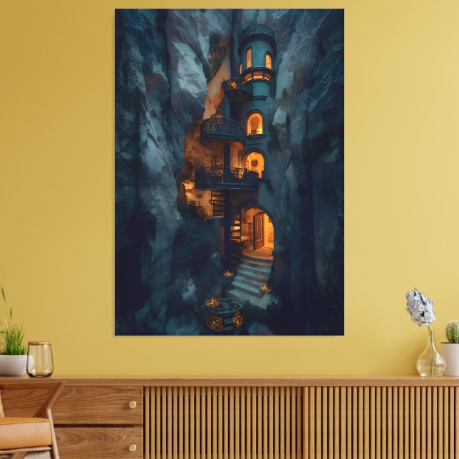 Impressão Em Tela PR-C04. Grotto Spire Residence  (Insitu(Sala de estar))