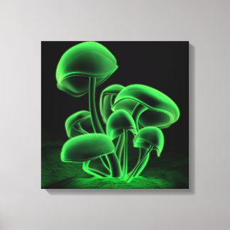 Impressão Em Tela Praça de fluorescência verde