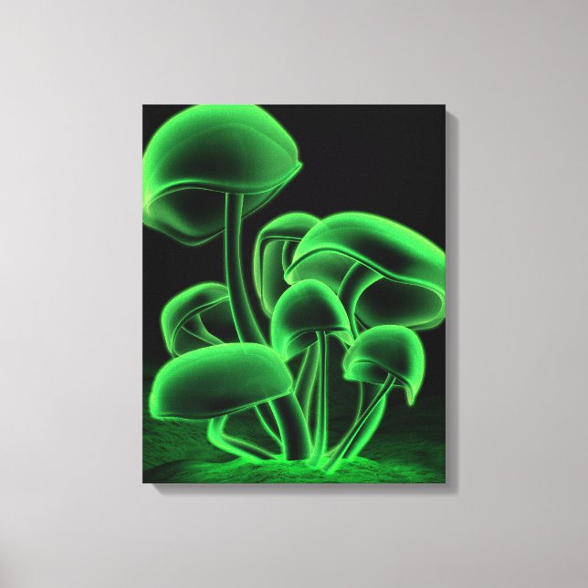 Impressão Em Tela Praça de fluorescência verde (Frente)