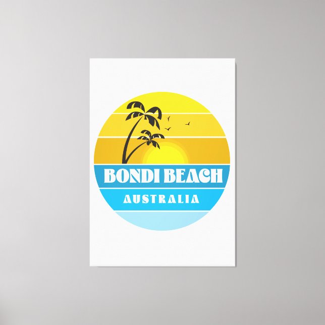Impressão Em Tela Praia Bondi Austrália (Frente)