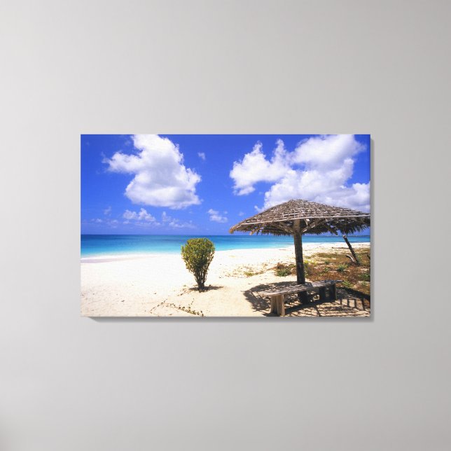 Impressão Em Tela Praia Coco Point, Barbuda, Antigua (Frente)