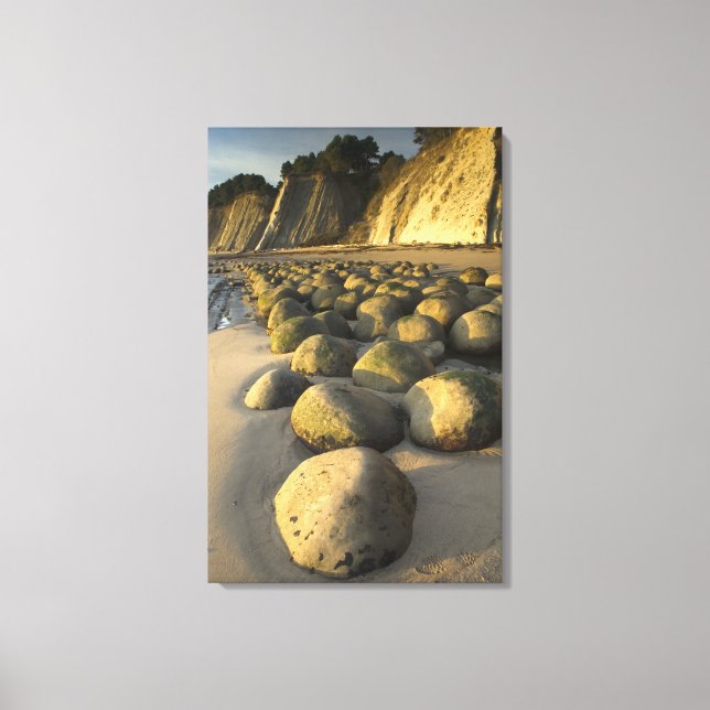 Impressão Em Tela Praia da bola de boliche na Costa do Mendocino da  (Frente)