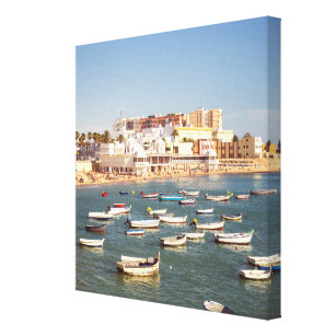 Impressão Em Tela Praia de Caleta em Cadiz, a Andaluzia, espanha