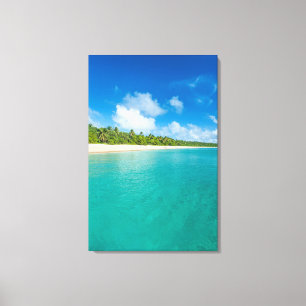 Impressão Em Tela Praia de palmeiras, Tonga
