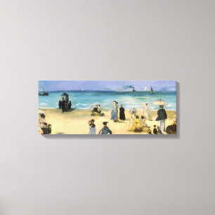 Impressão Em Tela Praia em Boulogne de Edouard Manet, Arte Antiga