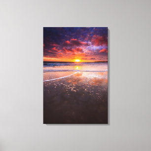 Impressão Em Tela Praia Estadual de Ventura ao Pôr do Sol