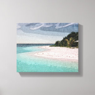 Impressão Em Tela Praia, Paraíso, Ilha