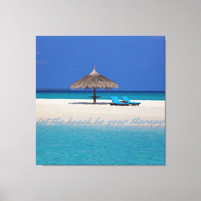 Impressão Em Tela Praia Privada (Frente)