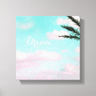 Impressão Em Tela Praia Tropical, Sonho, Ocean View, Palm, Lindo