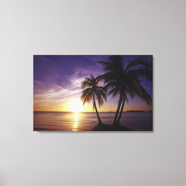 Impressão Em Tela Praias em Negril, Jamaica (Frente)