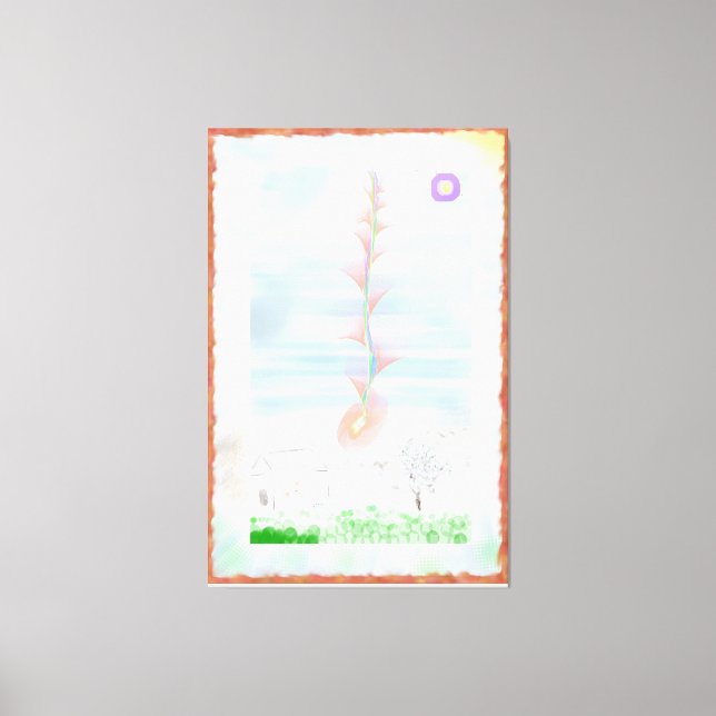 Impressão Em Tela Prairie Rose Impressionist Art (Frente)