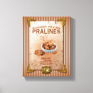 Impressão Em Tela Pralines do Pecan da Louisiana