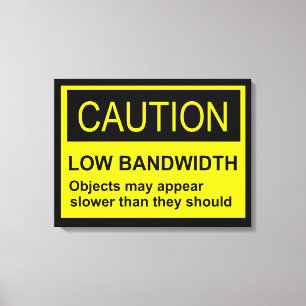 Impressão Em Tela Precaução Largura de Banda Baixa