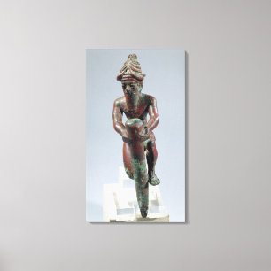 Impressão Em Tela Prego da fundação de Gudea, príncipe de Lagash,
