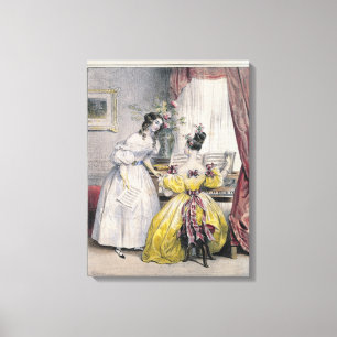 Impressão Em Tela Prelúdio, do "de DES Femmes Diário", 1830-48