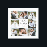Impressão Em Tela Presente da família de casamento multifomonograma<br><div class="desc">Presente da família do casamento com multifomonograma. Casamento ideal,  nova casa,  aniversário,  aniversário ou presente de Natal. Uma maneira divertida de mostrar todas as suas belas fotografias.</div>