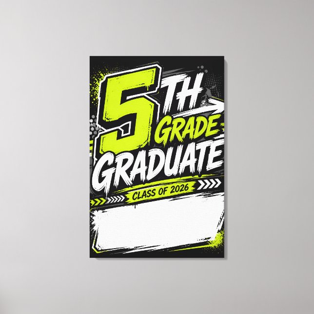 Impressão Em Tela Presente da Turma de Formandos do 5º Ano de 2026 (Frente)