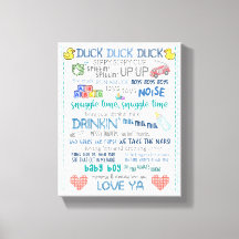 Presente de arte de berçário engraçado do jay sile