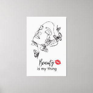 Impressão Em Tela Presente de Arte de Parede para Artista de Maquiag