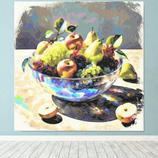 Impressão Em Tela *~* Presente de Arte. Life SC6 Fruta Crystal Bowl