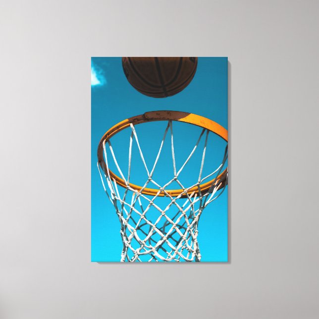 Impressão Em Tela Presente de basquete incrível (Frente)
