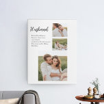 Impressão Em Tela Presente de Casal de Colagem Foto e Marido Românti<br><div class="desc">Presente de Casal de Colagem Foto e Marido Romântico</div>